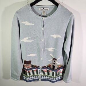 Vintage Women's Claire Murray Cottage Button Down Cardigan Sweater!